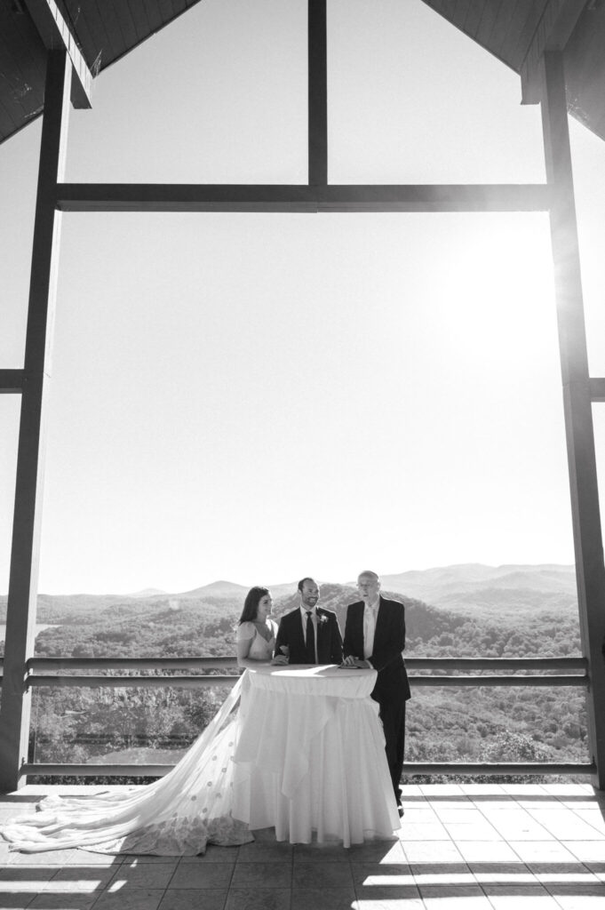 waterfall club wedding venue in North Georgia mountains