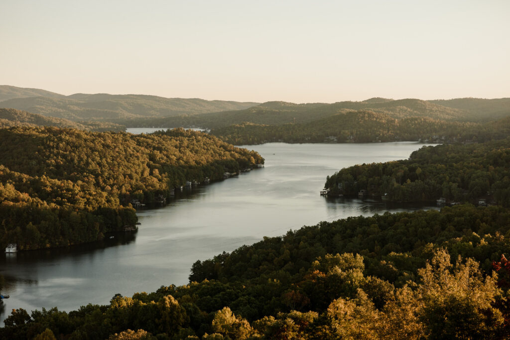 waterfall club wedding venue in North Georgia mountains