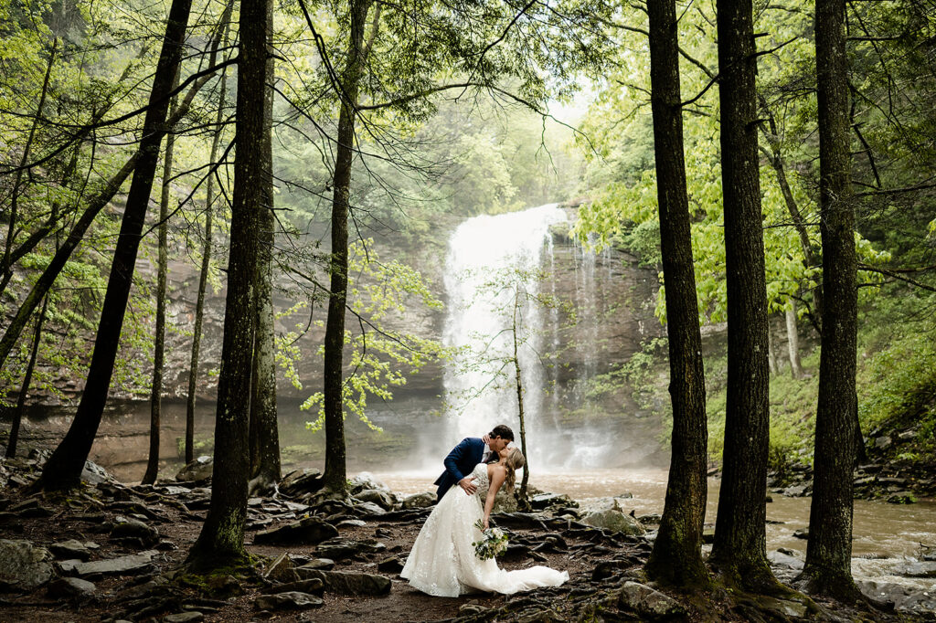 waterfall elopement