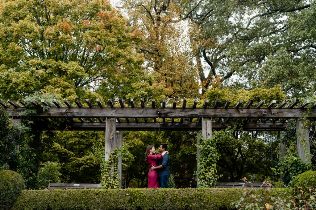 atlanta botanical garden engagement photos