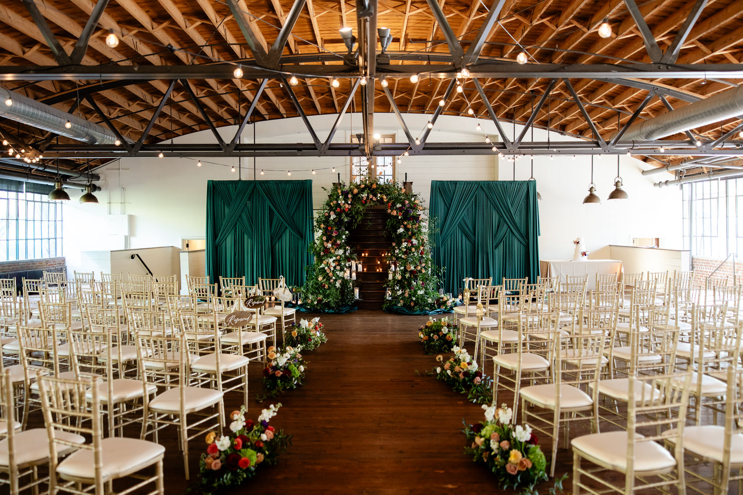 ceremony space at summerour studio in Atlanta