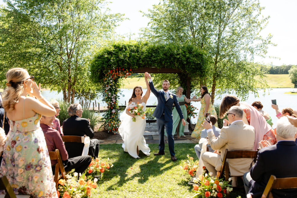 The barn at moonlight wedding venue ceremony